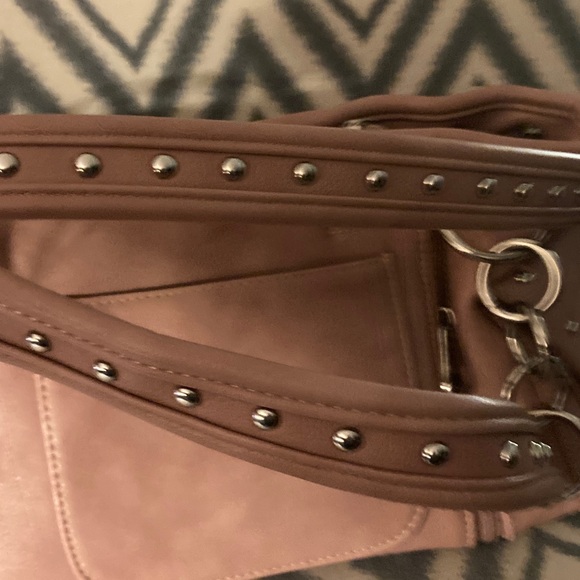 American Bling Stylish Pink Handbag with Embellishments - Picture 3 of 7